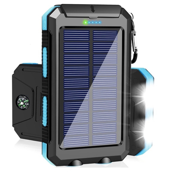 T411 Solar Charger Power Bank 20000mAh Portable Charger Fast Charger Waterproof